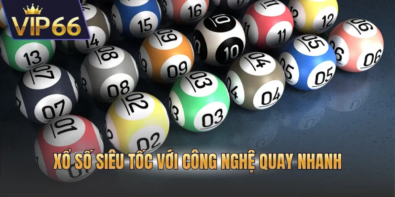 Xổ số siêu tốc với công nghệ quay nhanh